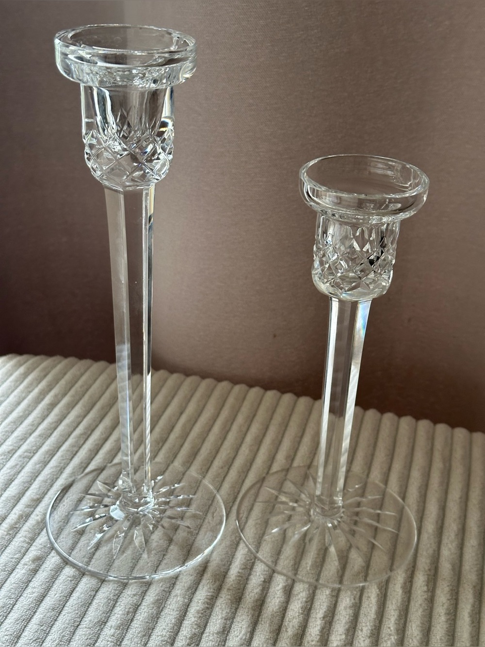 Waterford Crystal candlestick holders